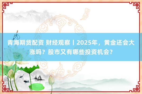 青海期货配资 财经观察丨2025年，黄金还会大涨吗？股市又有哪些投资机会？