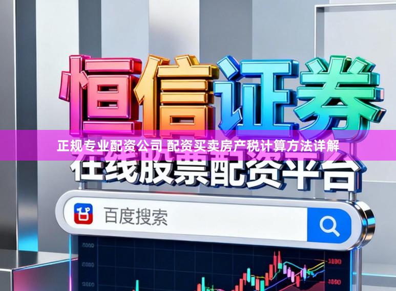 正规专业配资公司 配资买卖房产税计算方法详解
